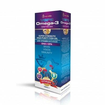 VERA OMEGA 3 150ML STRAWBERRY فيرا اوميجا -3 فراولة