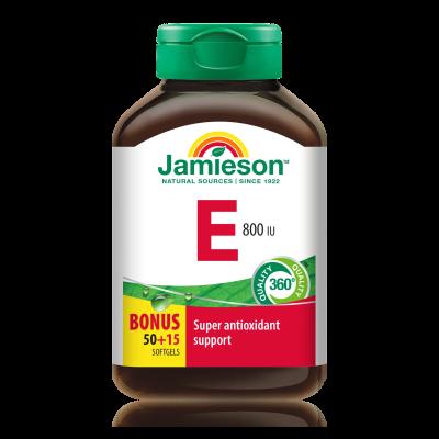 Jamieson Vitamin E 800 IU, 50 softgels