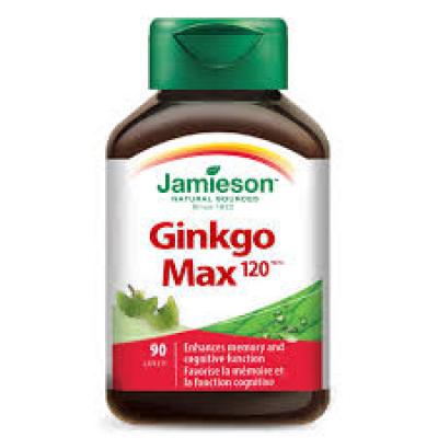 JAMIESON GINKGO MAX 120MG CAPSULE 90