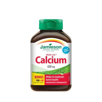 JAMIESON MEGA CAL 650MG +VIT D 120CAP